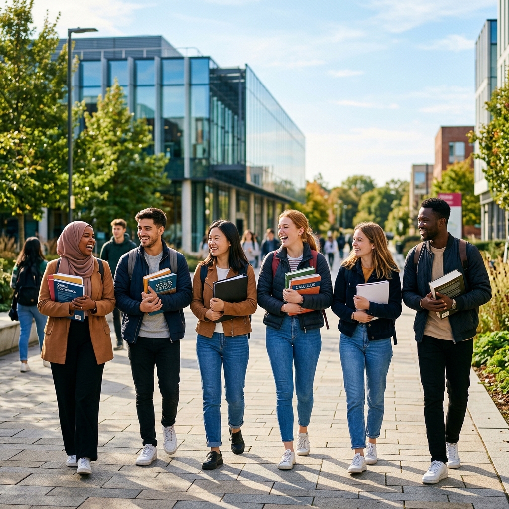 Students studying abroad